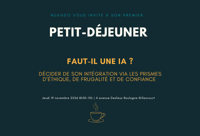 IA responsable en entreprise - petit déjeuner Nuageo 19 novembre Boulogne-Billancourt